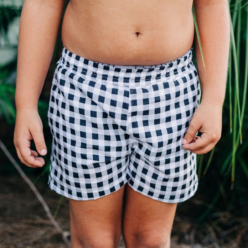 blackginghamswimshorts