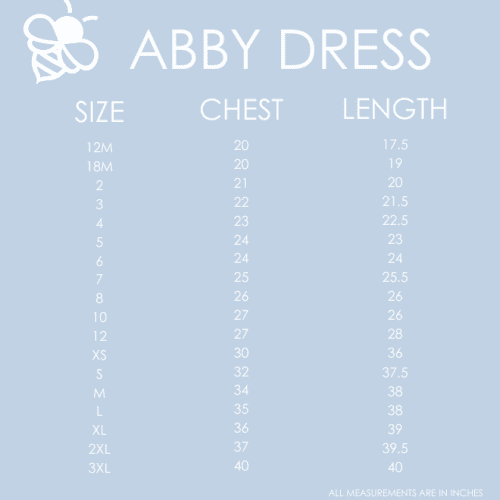 sizes abby dress