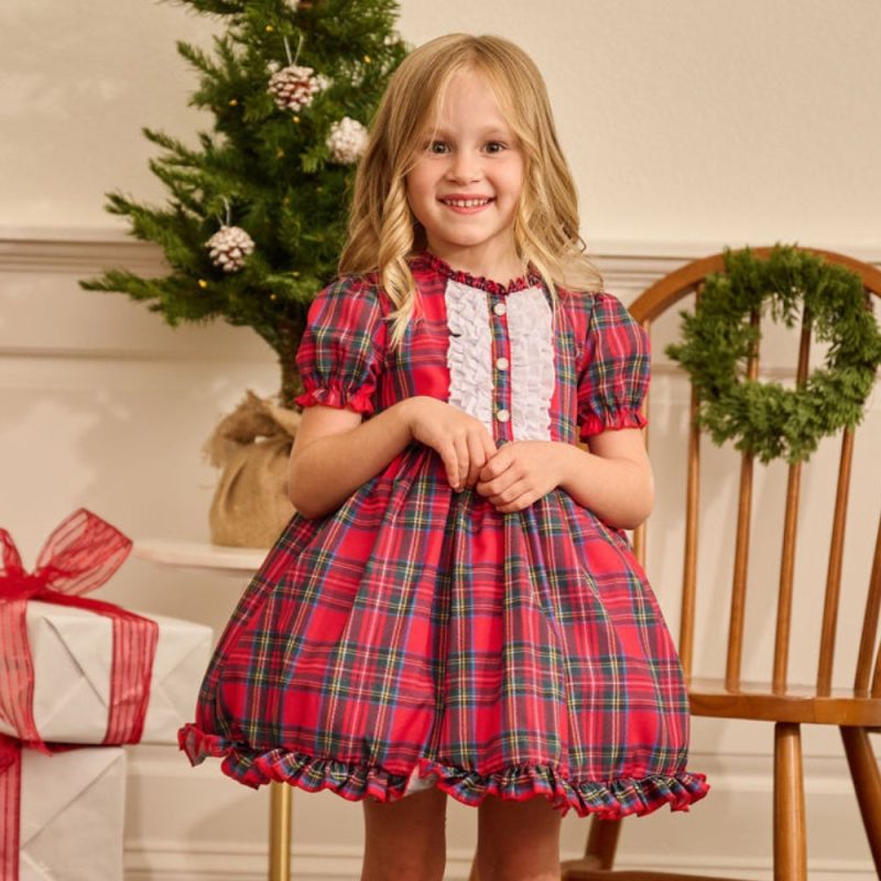 tartan holiday pettiskirt dress