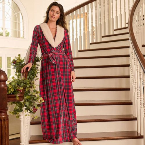 tartan robe womens